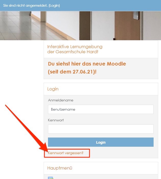 Kennwort vergessen?
